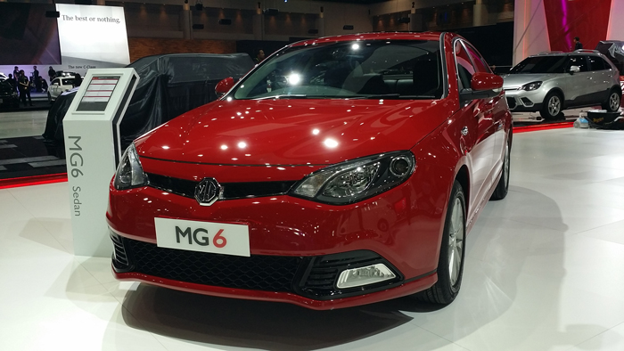 mg unveils “mg3” and introduces mg6 black top design at the motor expo 2014