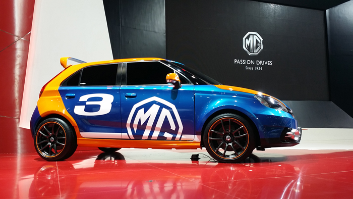 mg unveils “mg3” and introduces mg6 black top design at the motor expo 2014