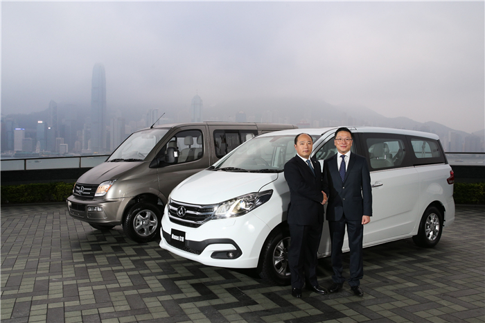 上汽大通在香港正式上市 带来宽体轻客v80和mpv g10多款产品