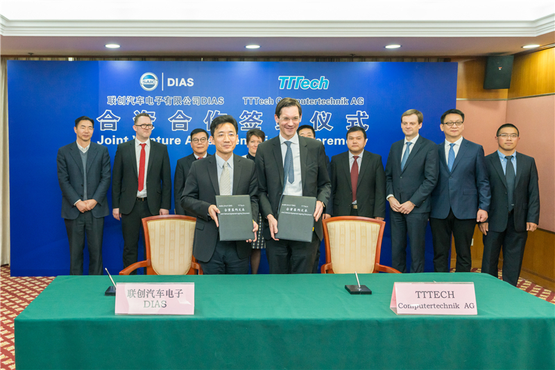 saic and tttech set up joint venture for intelligent driving